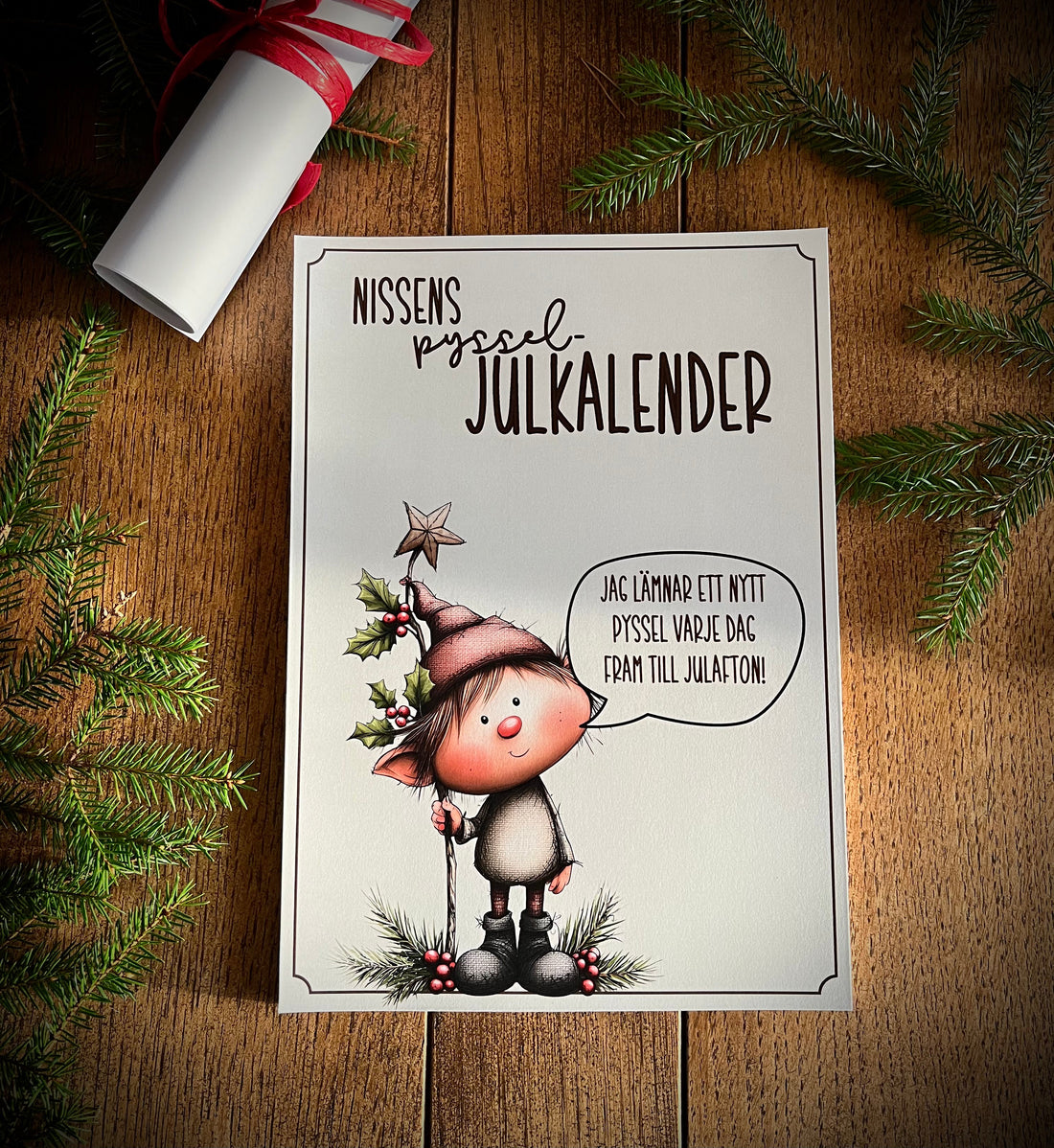 Nissebrev med pyssel – 24 dagar av julpyssel och skoj för barn