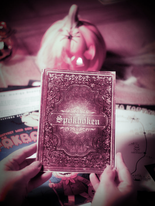 Utskrivbart halloweenäventyr för barn: Äventyret med den hemliga Spökboken