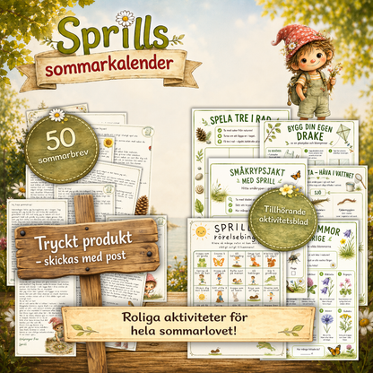 Sprills Sommarkalender – färdigtryckt och redo för sommarens äventyr