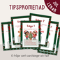 Tipspromenad med jultema – färdiga frågor att skriva ut
