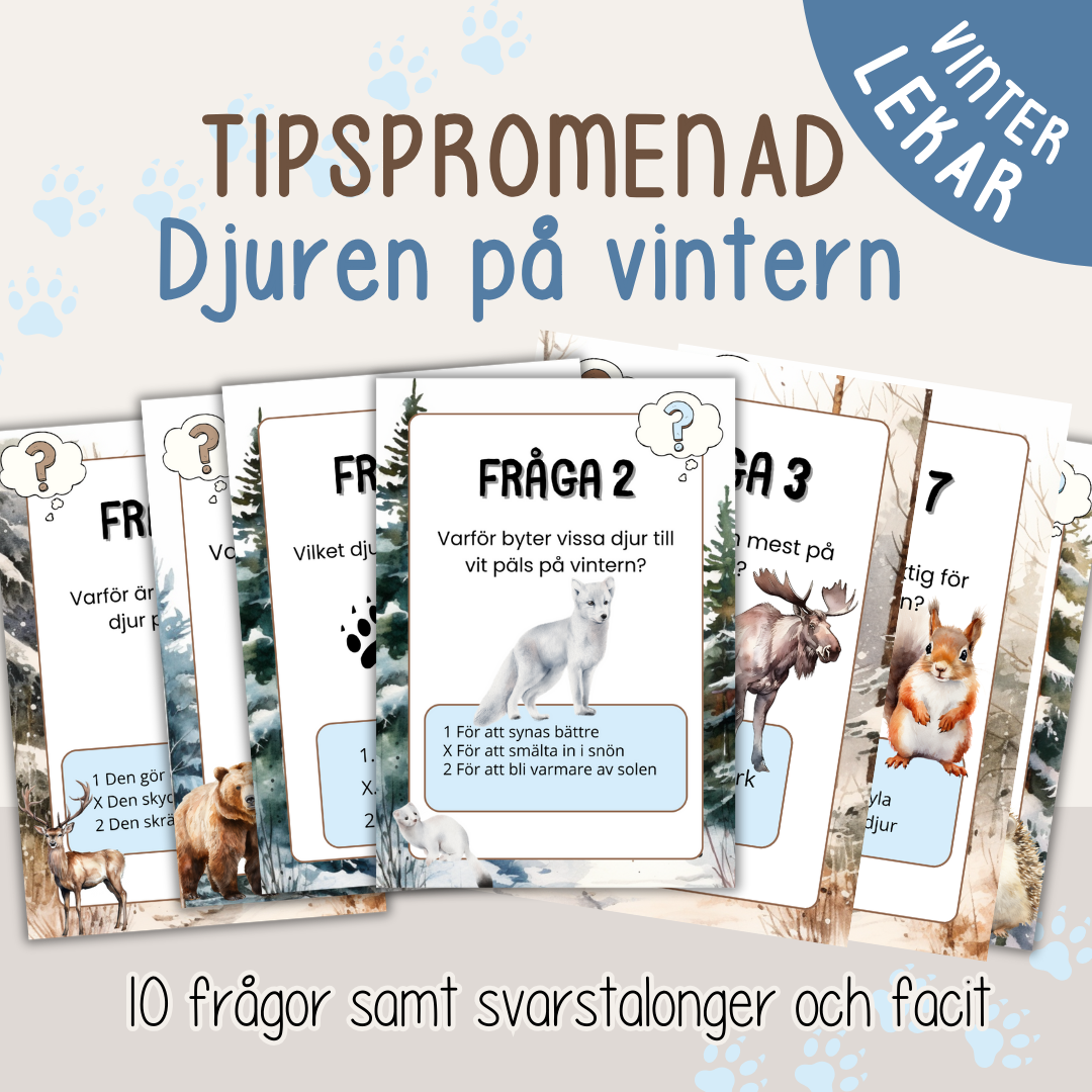 Tipspromenad - Djuren på vintern