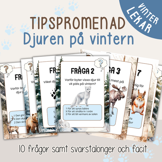 Tipspromenad - Djuren på vintern