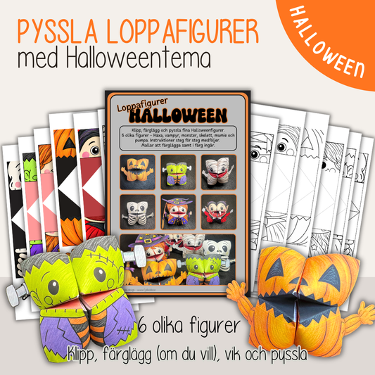 Halloweenpyssel för barn – skapa egna Halloweenloppor