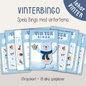 Vinterbingo – spela bingo med vinterfigurer