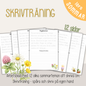 Skriva faktatexter – Sommar | 12 arbetsblad för skrivträning