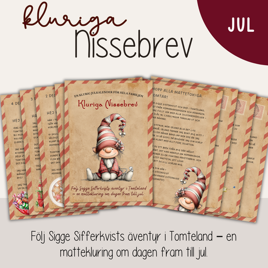 Nissebrev – Mattekluringar med Sigge Sifferkvist | Julkalender i Tomteland