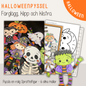 Halloweenpyssel för barn – skapa egna sprattelfigurer