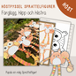 Höstpyssel för barn – Sprattelfigurer med höstdjur | Utskrivbart pyssel