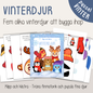 Vinterpyssel – klipp och klistra vinterdjur
