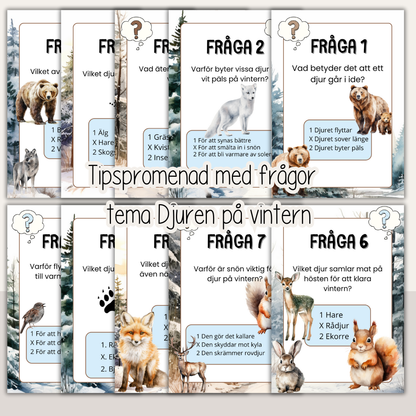 Tipspromenad - Djuren på vintern