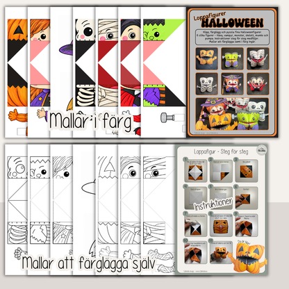Halloweenpyssel för barn – skapa egna Halloweenloppor