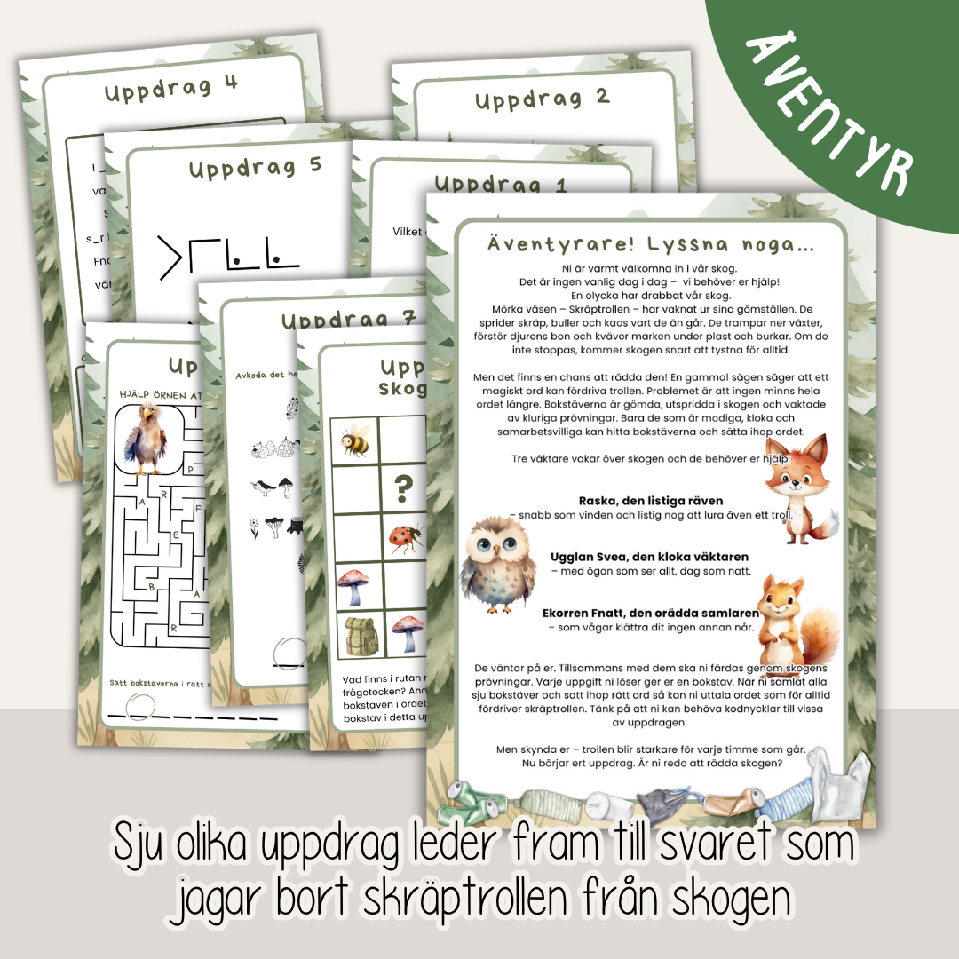 Det stora skogsäventyret - Ett Escape game för barn