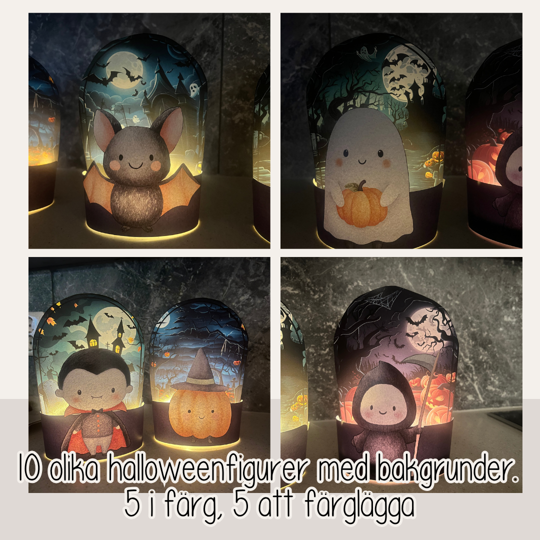 Halloweenpyssel - Gör egna ljuslyktor till Halloween