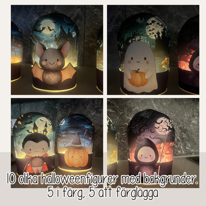 Halloweenpyssel - Gör egna ljuslyktor till Halloween