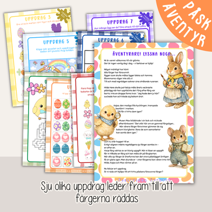 Påskens försvunna färger – Påskäventyr för barn (3–7 år)