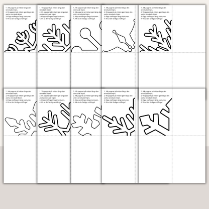 Vinterpyssel – klipp och pyssla snöflingor