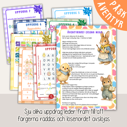 Påskens försvunna färger – Påskäventyr och klurig äggjakt för barn (7–10 år)