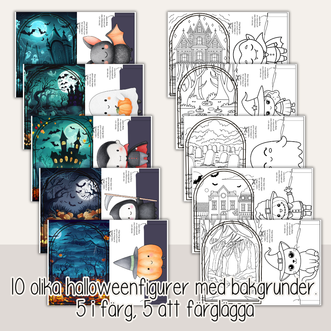 Halloweenpyssel - Gör egna ljuslyktor till Halloween