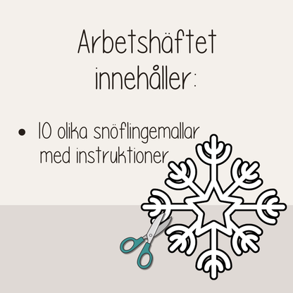 Vinterpyssel – klipp och pyssla snöflingor