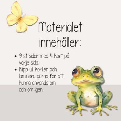 Rörelsekort med vårtema – 36 uppdragskort för rörelselek och idrott