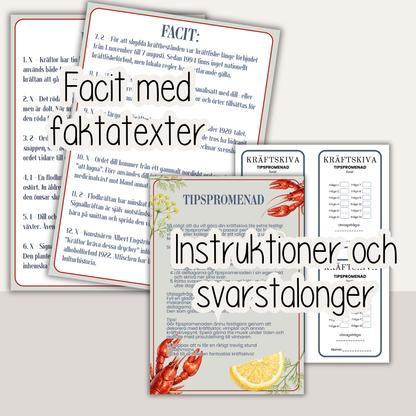 Tipspromenad till kräftskiva – 12 roliga frågor för vuxna
