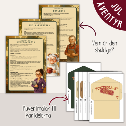 Julmysterium att lösa hemma - Utskrivbart spännande juläventyr: Tomtebolaget - Operation julkris
