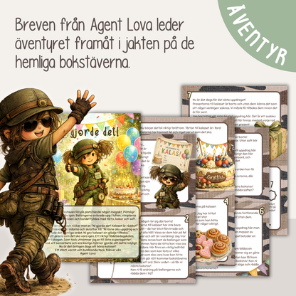 Agent Lova – Uppdrag: Rädda födelsedagskalaset | Skattjakt & kalaslek för barn 7–10 år