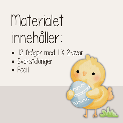 Tipspromenad påsk – 12 frågor om påsken för barn