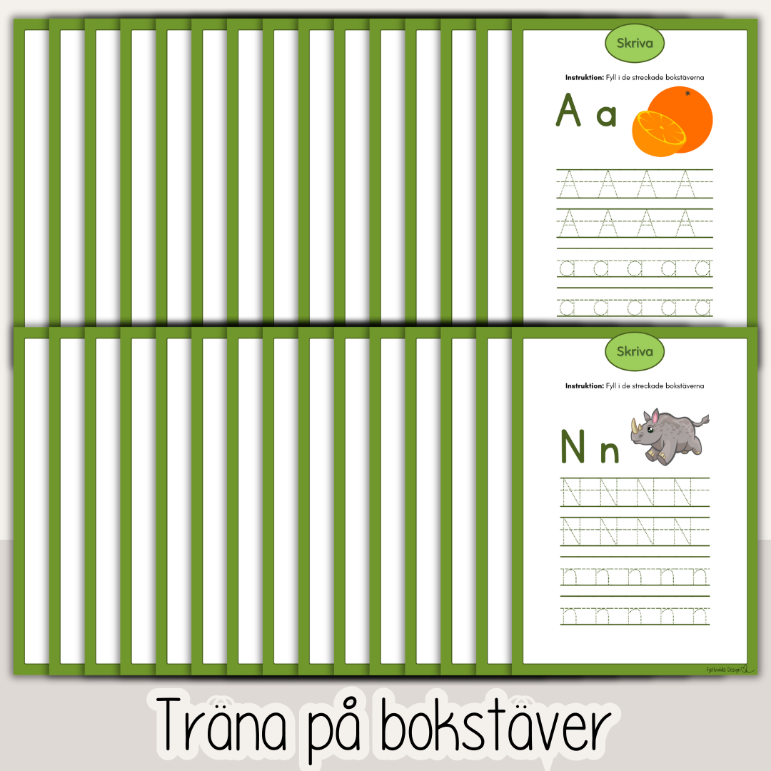 Småkryp & insekter – 53 arbetsblad för barn | läsa, skriva, räkna (förskola & förskoleklass)
