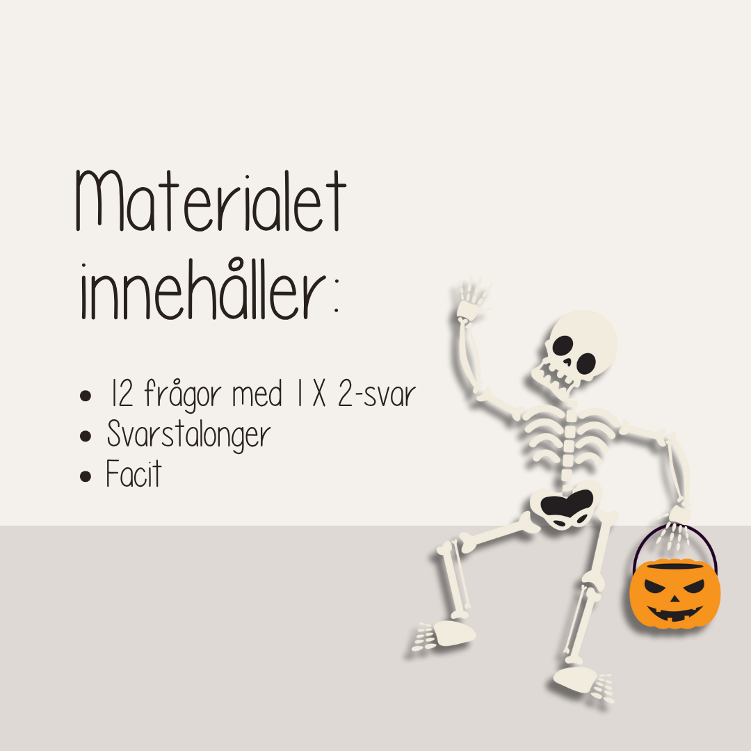 Halloween-tipspromenad – 12 roliga frågor för barn och familj