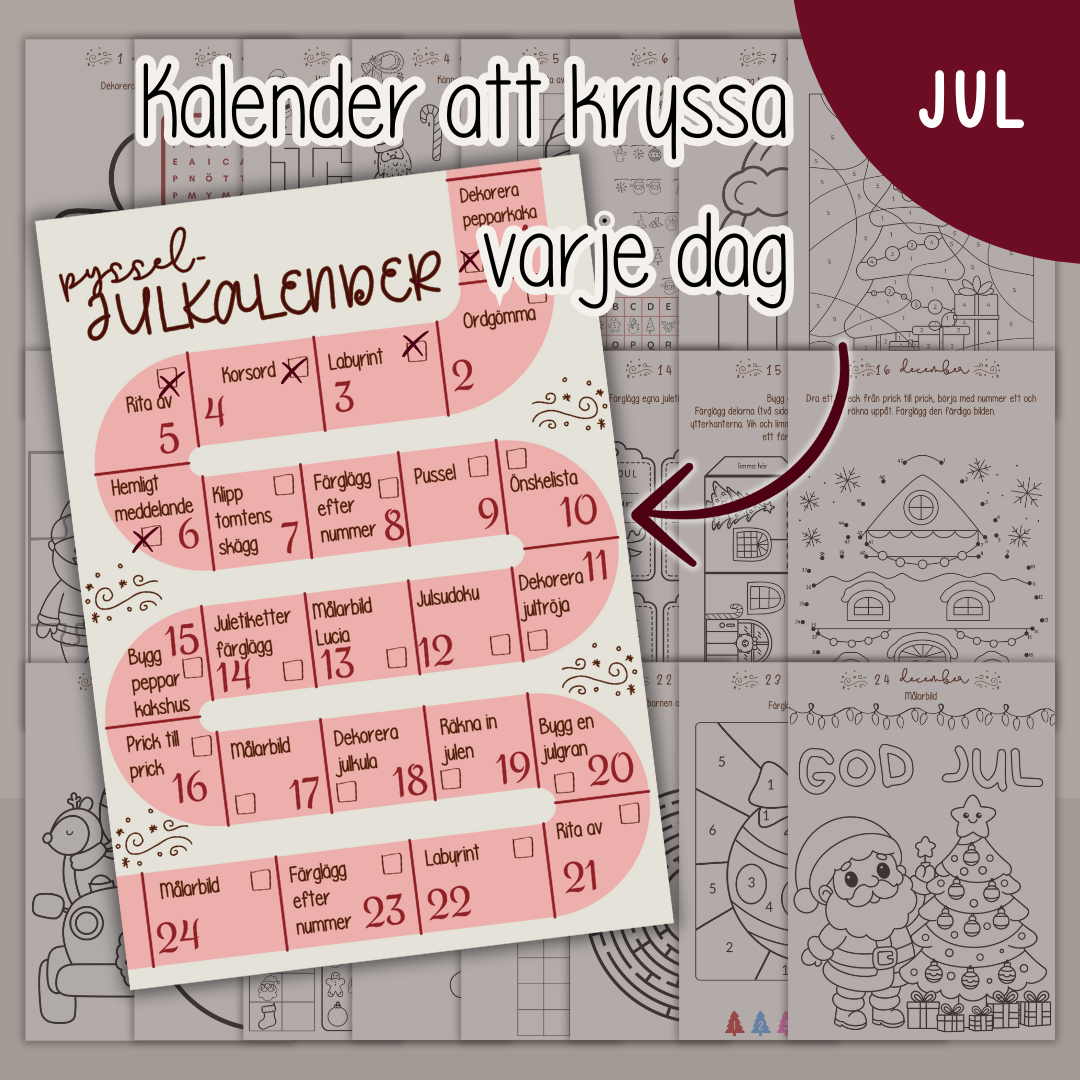 Nissebrev - Ett pyssel om dagen fram till jul