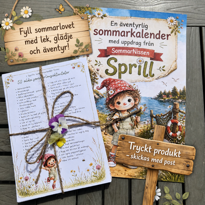 Sprills Sommarkalender – färdigtryckt och redo för sommarens äventyr