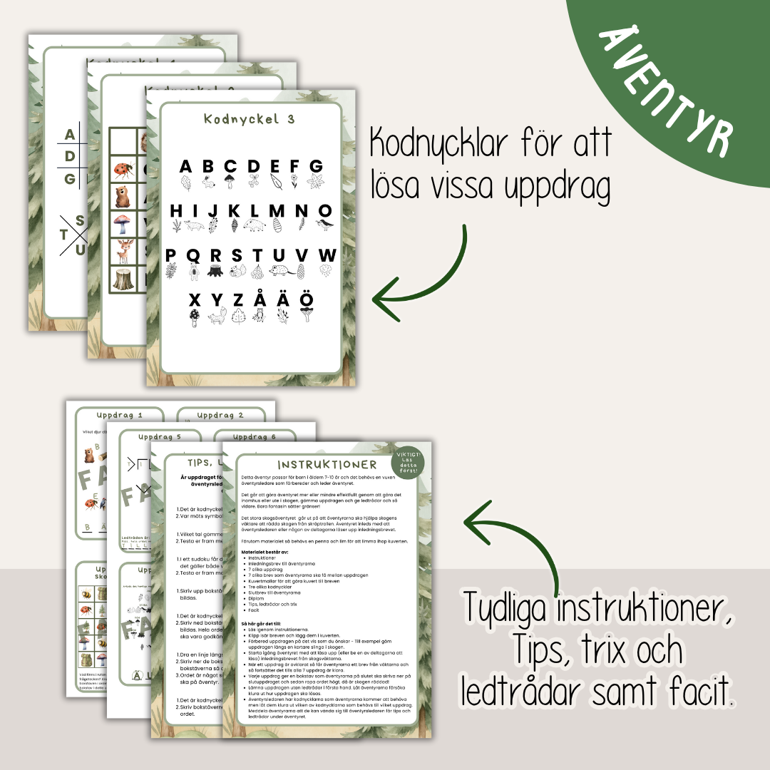 Det stora skogsäventyret - Ett Escape game för barn