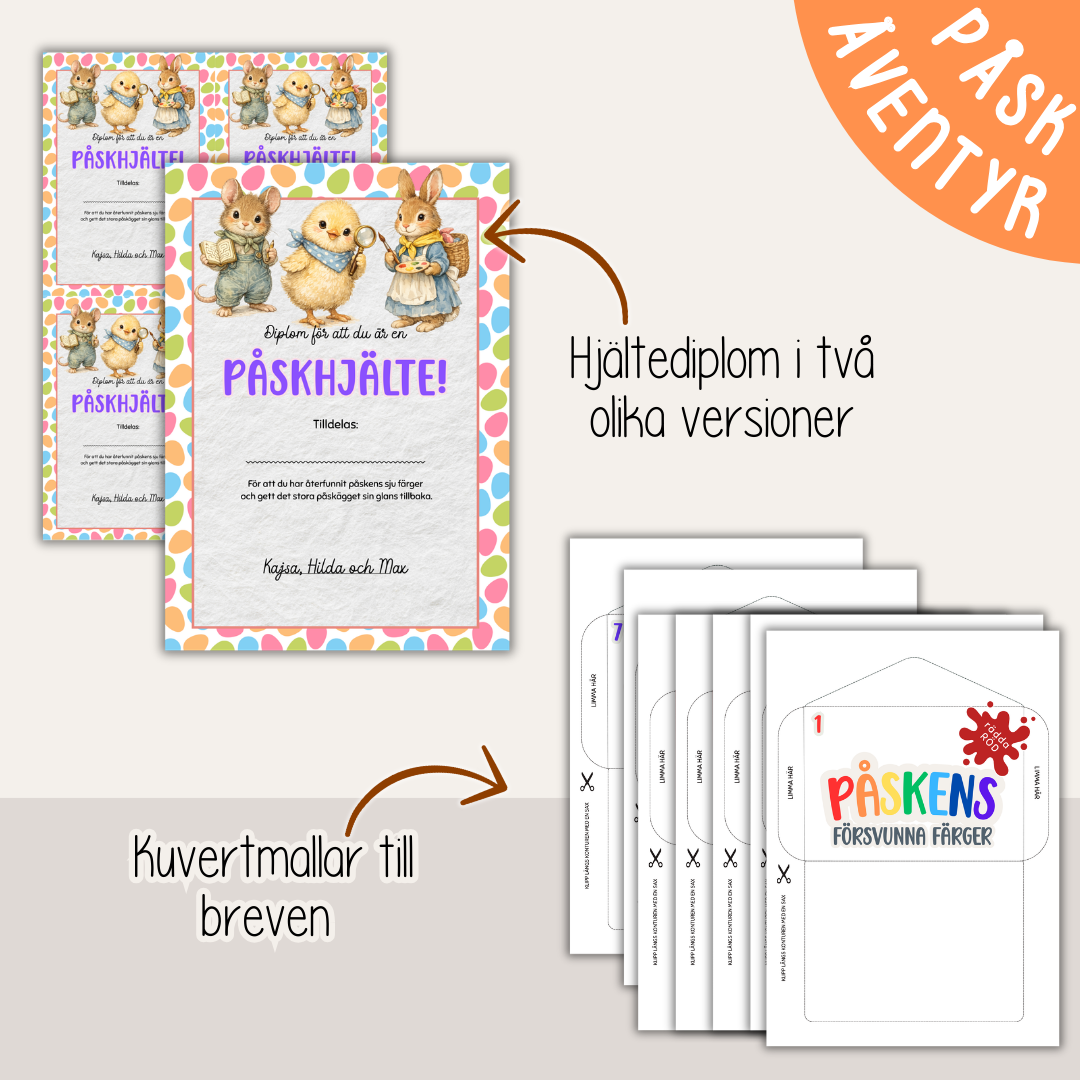 Påskens försvunna färger – Påskäventyr och klurig äggjakt för barn (7–10 år)