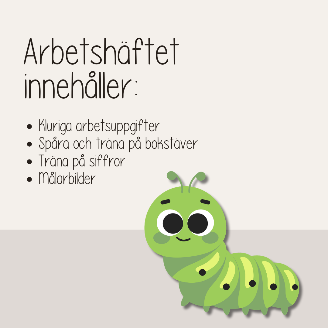 Vårtema – arbetshäfte med 53 arbetsblad för barn | läsa, skriva och räkna